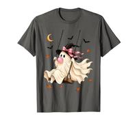 Fantôme de sorcière sur balançoire soufflant Bubble Gum Effrayant Halloween T-Shirt