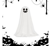 Fantôme Décorations Halloween | Décorations Halloween avec lumière | Figure effrayante pour bureau de jardin porche table fenêtre maison mur mur