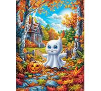 Fantôme d'halloween 1000 Pièces Puzzle Débutant en Carton Anti-Déchirure Animaux et Plantes fantastiques Facile Apprentissage Anti-Stress Passe-Temps Cadeau Fête des Mères Petit Prix 1000 PCS