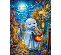 Fantôme d'halloween 300 Pieces Casse-tête Débutant en Carton Anti-Déchirure Contes de fées Animaux et Plantes Facile Apprentissage Loisir Créatif Décoration Murale Petit Prix Pas Cher 300 PCS