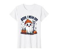 Fantôme d'halloween Amusant Bruh I Mean Boo Bruh Ghost Halloween T-Shirt Graphique avec Valeur