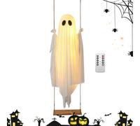 Fantôme d'halloween avec Lumières Grand Ornement Étanche Effrayant
