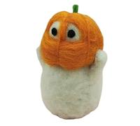 Fantôme d'halloween en Feutre De Laine | Arbre De Décor Fantôme De Citrouille en Feutre Fait À La Main Suspendu | Mignon Petit Pendentif Fantôme pour Halloween