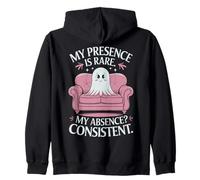 Fantôme d'halloween Ma présence est Rare Mon Absence constante Sweat à Capuche