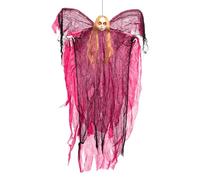 Fantôme d'halloween Pendentif Lumière LED Sorcière Volante Effrayante De