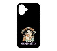 Fantôme d'halloween « You Cant Scare Me I Teach Kindergarten » Coque pour iPhone 16