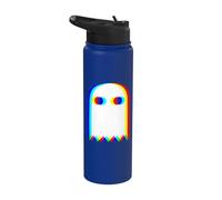 Fantôme divisé RVB Halloween Glitch Ghost Stainless Steel Insulated Water Bottle