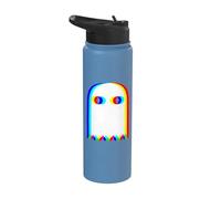 Fantôme divisé RVB Halloween Glitch Ghost Stainless Steel Insulated Water Bottle