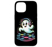 Fantôme DJ Halloween Disques Vinyles Coque pour iPhone 15
