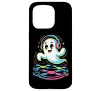 Fantôme DJ Halloween Disques Vinyles Coque pour iPhone 15 Pro