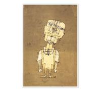 Fantôme d'un génie Poster de Paul Klee 90 x 130 cm Marron Tableaux Décoration murale