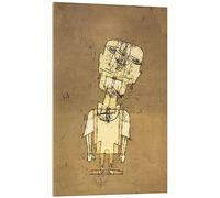 Fantôme d'un génie Tableau en verre acrylique de Paul Klee 70 x 100 cm Marron Tableaux Décoration murale