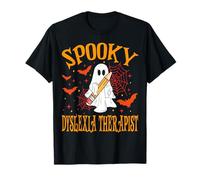 Fantôme Effrayant de dyslexie thérapeute drôle Halloween école T-Shirt