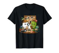 Fantôme et Cactus Kawaii Cozy Detective Mystery T-Shirt