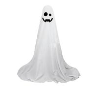 Fantôme extérieur d'halloween, décorations fantômes extérieures - Grands fantômes en Tissu Blanc éclairés | Grands en Tissu Blanc pour Porche, Jardin, Patio, fête de Noël