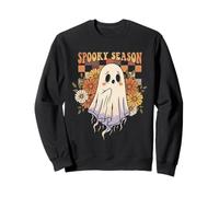 Fantôme Floral Effrayant de Saison Sweatshirt