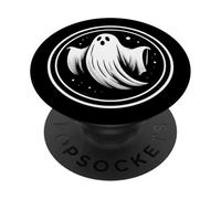 Fantôme Flottant Autour, hanté et Effrayant PopSockets PopGrip Adhésif