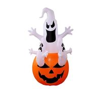 Fantôme gonflable d'Halloween sur citrouille, 185,4 cm de hauteur, 81,3 cm de large, intérieur et extérieur