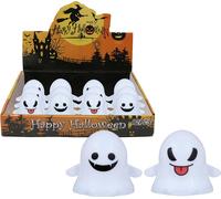 Fantôme Halloween Figure décorative Miniature Horreur 3cm Collection Drôle Créative Décoration Figures de fête Figure de farce Esprit de boîte Objets de collection, couleur : blanc