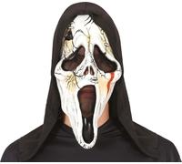 Fantôme Halloween Masque Visage Effroyable Capuche Costume Effrayant Horreur, Couleur : Multicolore