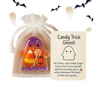 Fantôme Hug Cards - Carte d'encouragement de poche fantôme | Souvenir inspirant portable pour Halloween, étudiants, adolescents, adultes, salutations de vacances, remise de diplôme et récompenses