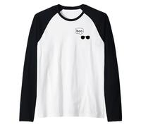 Fantôme Invisible Cool Portant des Lunettes de Soleil Screaming Boo Manche Raglan