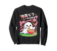 Fantôme Kawaii, Amateur de Ramen, Esprit Floral d'halloween Sweatshirt