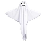 Fantôme Lumineux avec lumière LED Violette effrayante décoration d'halloween à Suspendre de 80 cm pour Jardin terrasse pelouse fête intérieur ou extérieur