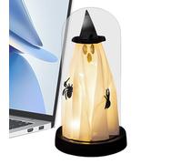 Fantôme Lumineux Halloween - Décor Effrayant Cloche Verre avec Fantôme Éclairé | Décoration Effrayante pour Fête Escape Room Chambre Cuisine Festival Intérieur