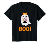 Fantôme Mignon avec des Bonbons Halloween fantôme Enfants T-Shirt