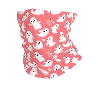 Fantôme Mignon Blanc Homme Femme Cache Cou Coupe-Vent Snood Thermique Foulard pour Moto Marche Golf Cyclisme