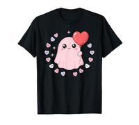 Fantôme Mignon Effrayant Valentine Kawaii cœur esthétique Amour T-Shirt