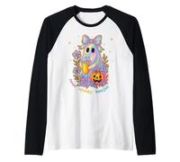 Fantôme Mignon nœud Coquette Rose Pastel rétro 90 Kawaii Manche Raglan