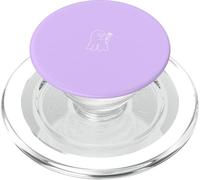 Fantôme Mignon Tenant Une Fleur Minimaliste - Lilas PopSockets PopGrip pour MagSafe