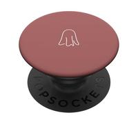 Fantôme Minimaliste - Rose PopSockets PopGrip Adhésif