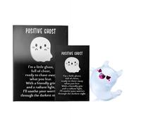 Fantôme mystère phosphorescent avec coffret cadeau, mini figurines de fantôme lumineux de collection, figurines de fantômes d'Halloween en résine, cadeaux de fête d'Halloween positifs pour décoration