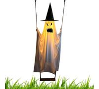 Fantôme Oscillant Décoration Extérieure 1,8 m Imperméable Effrayant Hauteur | Grand Fantôme Lumineux Décoration Halloween pour extérieur, intérieur, patio, jardin, terrasse, arbre, porte