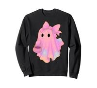 Fantôme Pastel avec nœud - Joli Tour ou friandise d'halloween Sweatshirt