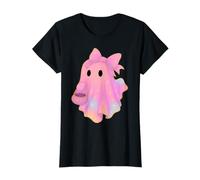 Fantôme Pastel avec nœud - Joli Tour ou friandise d'halloween T-Shirt