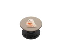 Fantôme pêche avec Un Bol Poisson Rouge Kawaii pour Les Amateurs d'halloween PopSockets PopGrip Adhésif