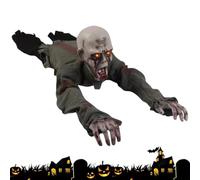 Fantôme rampant effrayant activé par la voix, yeux électriques qui se | Décoration d'Halloween fantôme pour cour, porche, manoir, bar, club, parc, carnaval, scène, maison