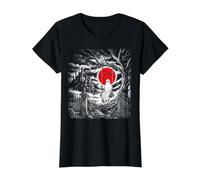Fantôme sur balançoire au château hanté sous la Lune T-Shirt Graphique avec Valeur