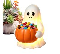 Fantôme Tenant Bol À Bonbons Bol Lumineux d'halloween
