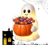 Fantôme Tenant Bol À Bonbons Bol Lumineux d'halloween