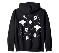 Fantômes dans La Nuit Lune Halloween Petits Fantôme Sweat à Capuche