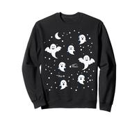 Fantômes dans La Nuit Lune Halloween Petits Fantôme Sweatshirt