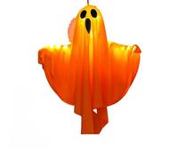 Fantômes de pelouse lumineux à DEL - Décoration d'Halloween d'extérieur avec guirlandes lumineuses pour jardin - Décoration de vacances lumineuse résistante aux intempéries (jaune)