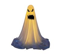 Fantômes debout à piles pour Halloween - 165 cm de hauteur - Atmosphères étranges - Création d'atmosphères pour porche et jardin - Décoration de cour - Spectres d'Halloween réglables