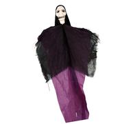 Fantômes d'Halloween faciles à installer à suspendre - Squelette de sorcière Décoration horreur pour l'intérieur et l'extérieur Maison et fêtes de cour. Squelettes de sorcière suspendus comme