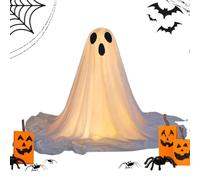 Fantômes d'Halloween, fantôme lumineux effrayant pour arrière-cour - Décorations d'Halloween géantes pour vacances, intérieur et extérieur, maison, jardin, cour, pelouse, porche, allée, maison hantée